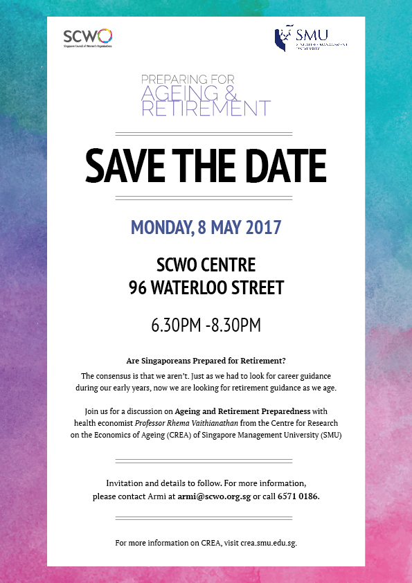 Preparing for Ageing and Retirement by Professor Rhema Vaithianathan from the Centre for Research on the Economics of Ageing (CREA)